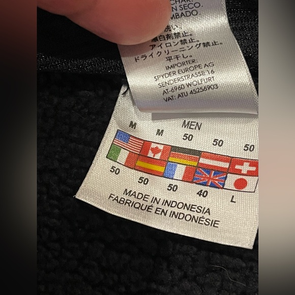 Mens SPYDER Foremost Zip Heavy Weight Core Sweater Jacket Size Medium - Picture 5 of 15